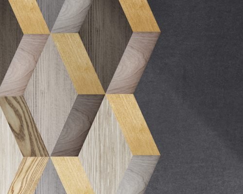 Modern textured wood background vector